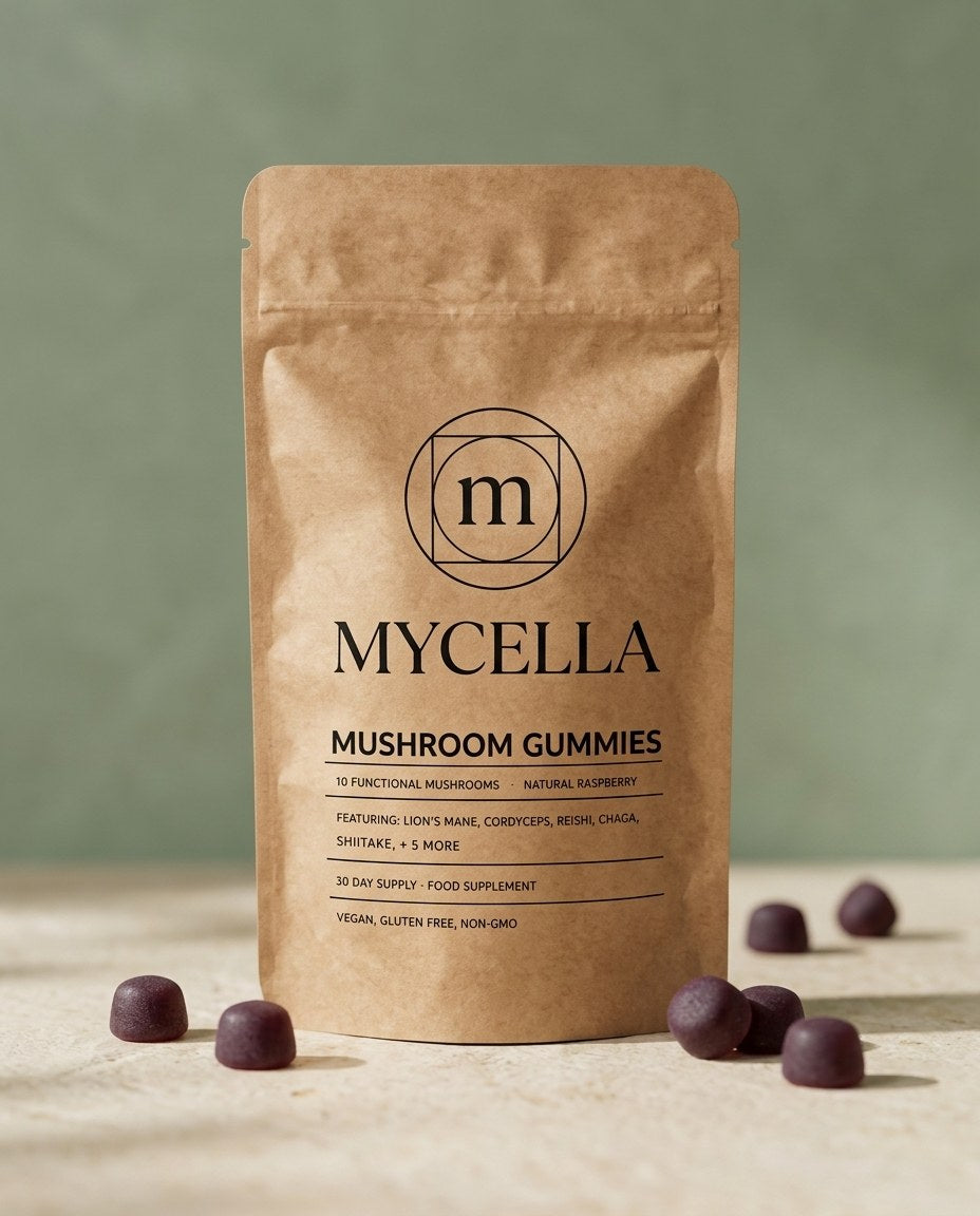 Mycella 10-in-1 Mushroom Gummies pouch